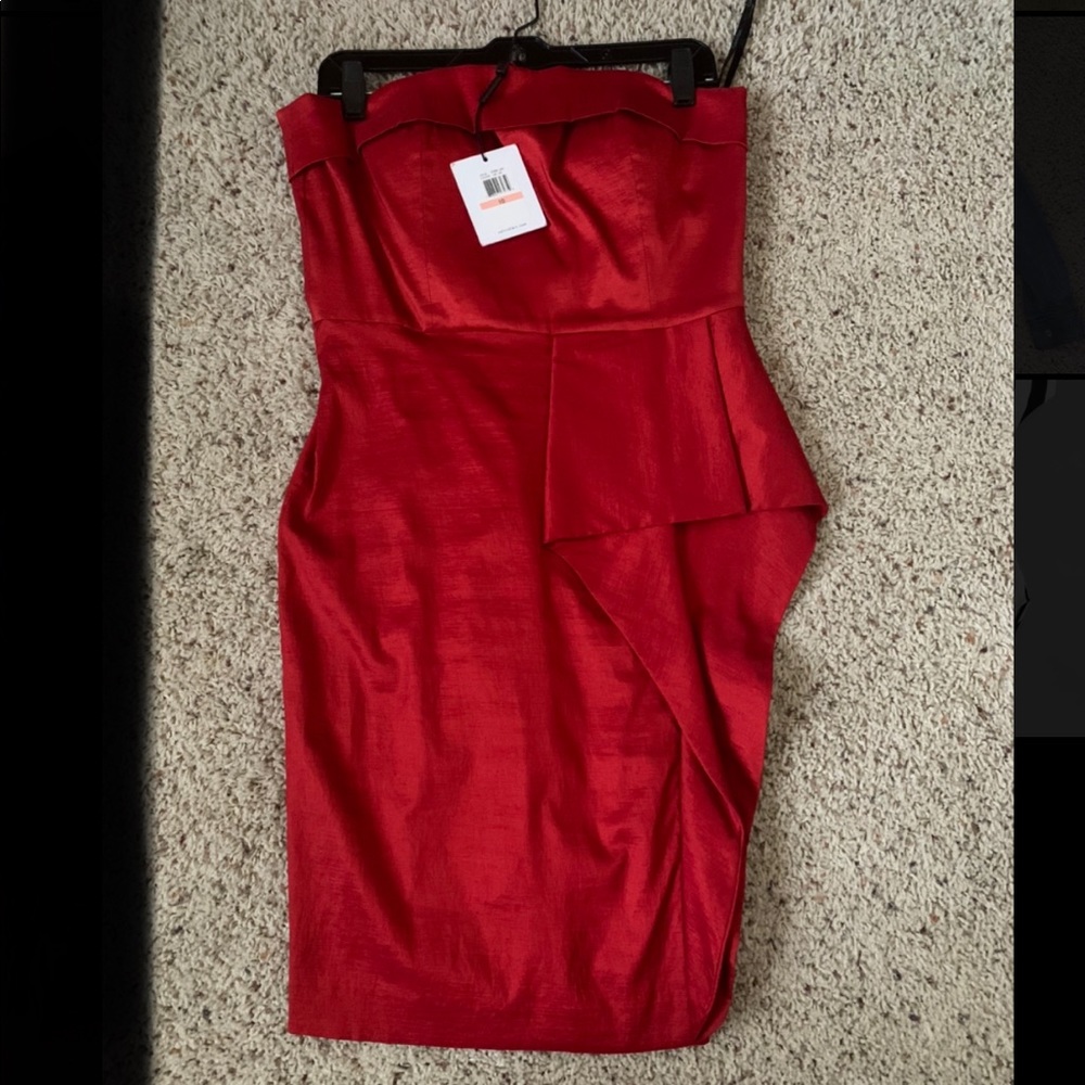 Strapless Calvin Klein dress